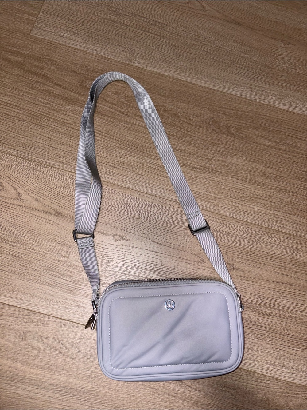 Lululemon athletica Light Gray Crossbody Bag